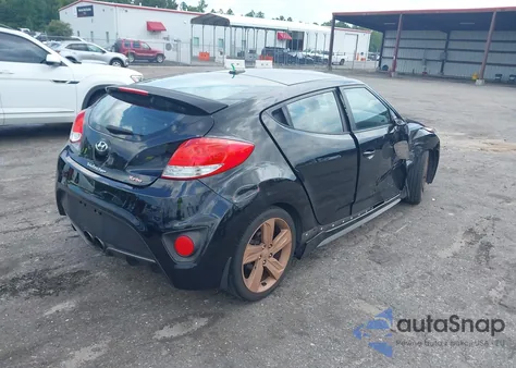 2015 Hyundai Veloster Turbo из США, поврежденный, VIN KMHTC6AEXFU242096